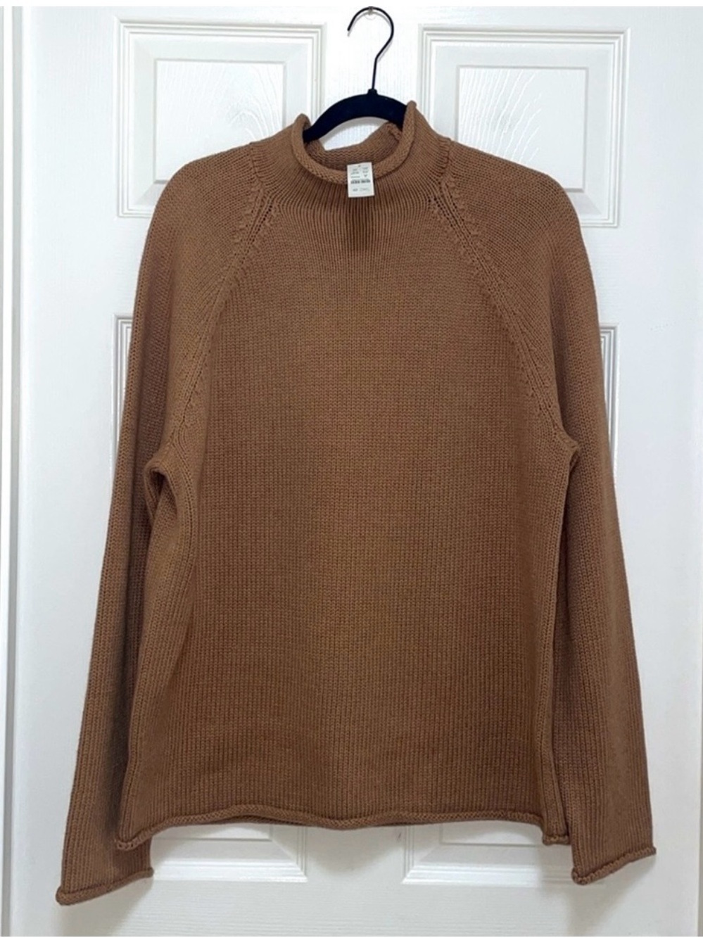 J. Crew Men's Camel Brown Turtleneck Sweater